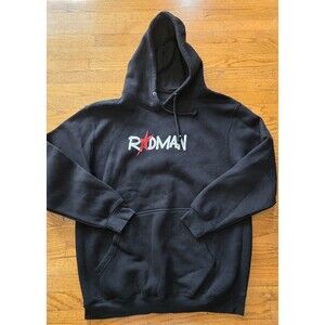 Rodman 91 Stars Mens Oversized Large Black Graphic Hoodie